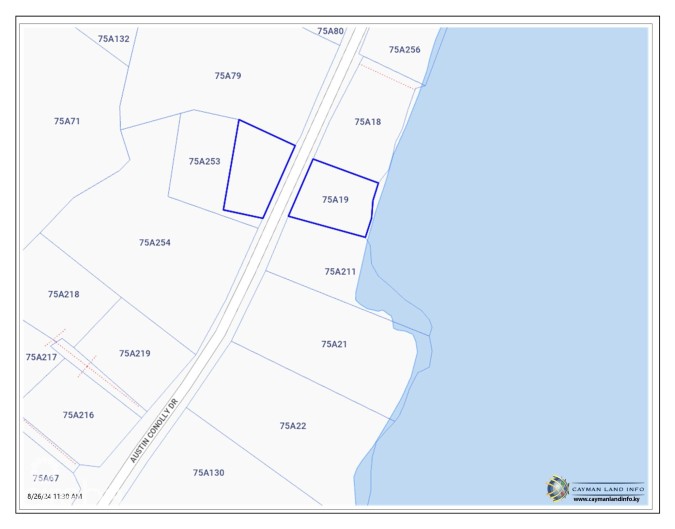 GUN BAY, EAST END - 2 LAND PARCELS - 1 BEACHFRONT