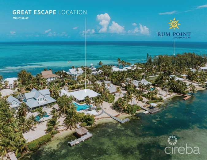 GREAT ESCAPE |127 SAND POINT ROAD | RUM POINT, CAYMAN KAI