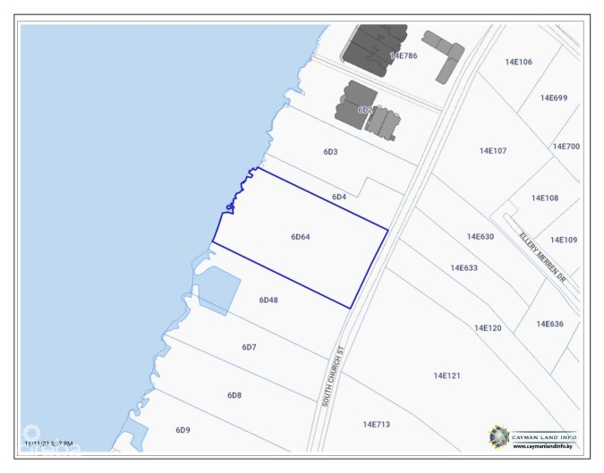 SOUTH CHURCH STREET WATERFRONT PARCEL WITH VIEWS OF GEORGE TOWN HARBOUR