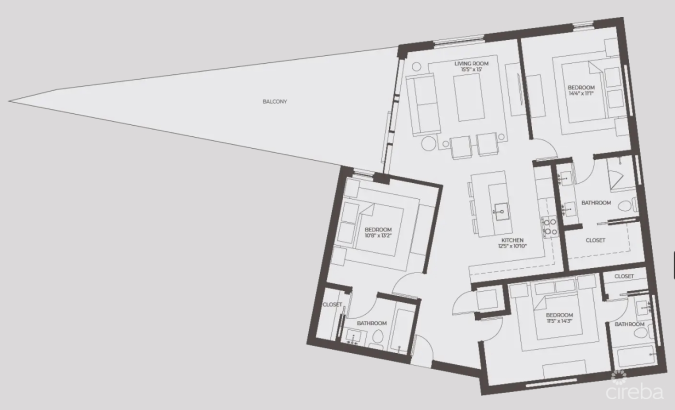 POINT WEST UNIT #1 - THREE BED OCEAN VIEW