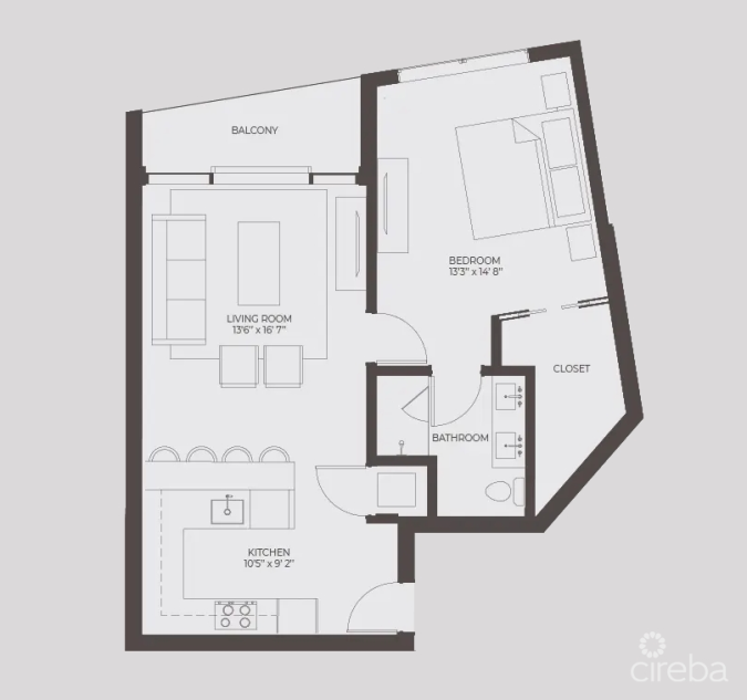 POINT WEST UNIT #10 - ONE BED GARDEN VIEW